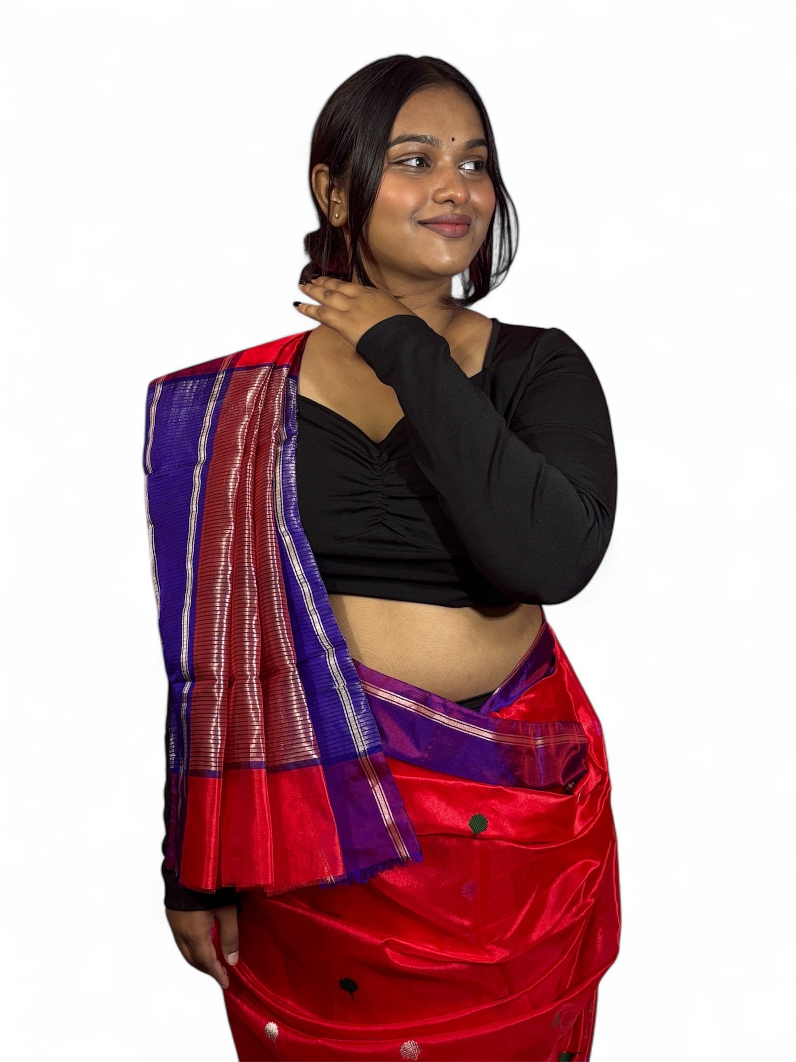 QBWQ9526 Celebrate your wedding with the charm of heritage and the grace of handwoven art — beautifully captured in every Chanderi Silk Saree.