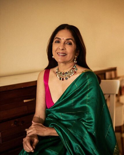 Green Chanderi Silk by Silk Saree | Authentic Handloom | ChanderiThread
